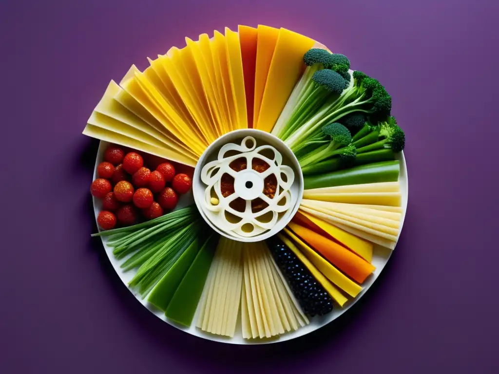 Gastronomía en el cine: carrete de alimentos creativo y abstracto