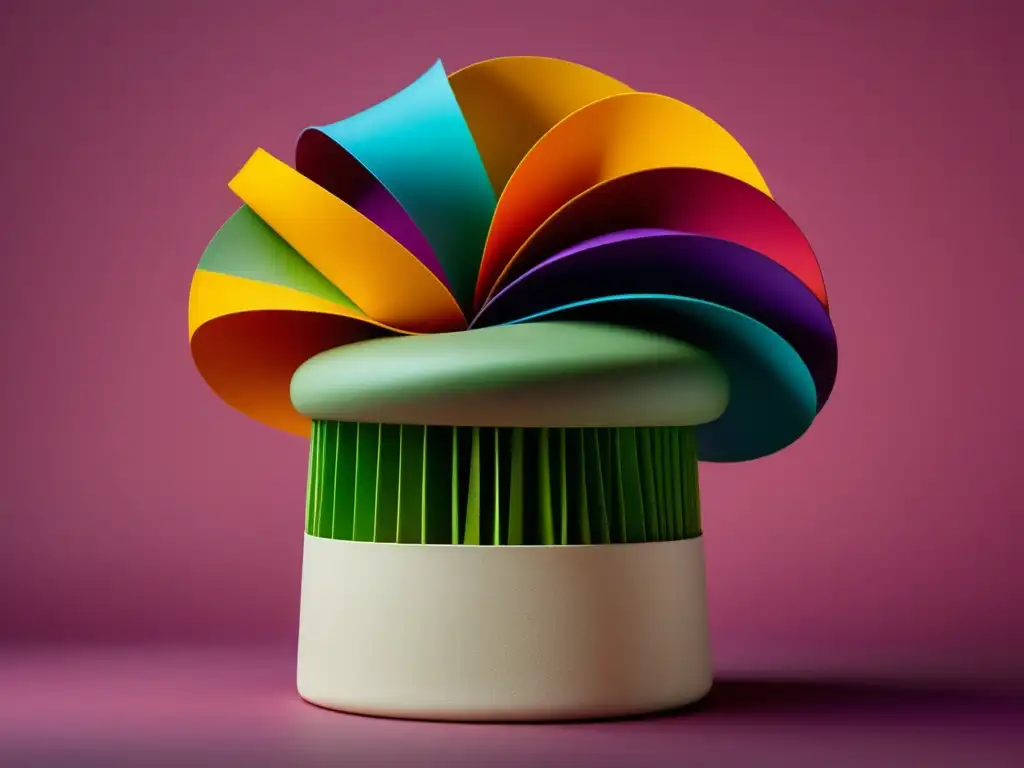 Chef's hat made of vibrant ingredients, showcasing Gastón Acurio's culinary artwork