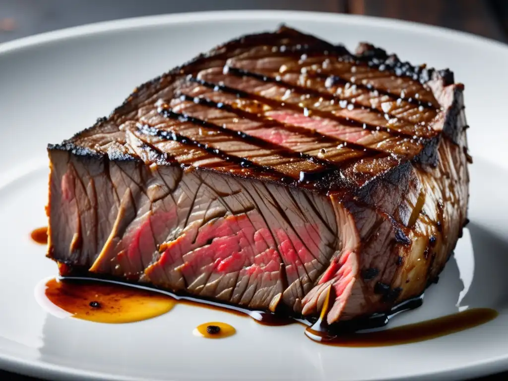 Deliciosa carne de res: exquisito y tierno plato con grillado perfecto