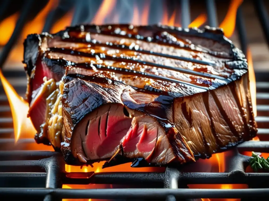 Carnes al Carbón: Steak a la perfección, jugoso y con aroma ahumado