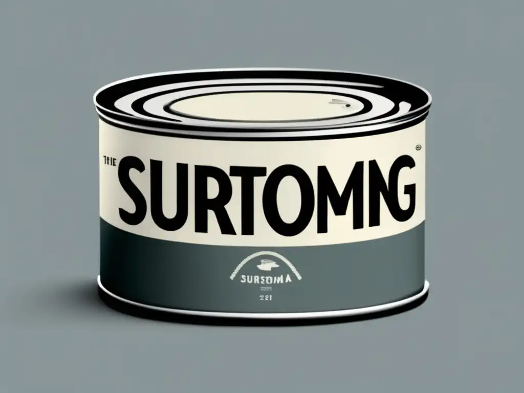 Suecia y su Platillo Emblemático: El Surströmming, una imagen minimalista y abstracta de una lata