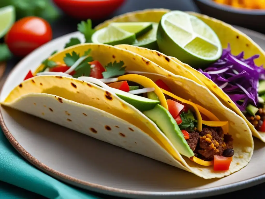 Delicioso taco mexicano fusionado en Estados Unidos