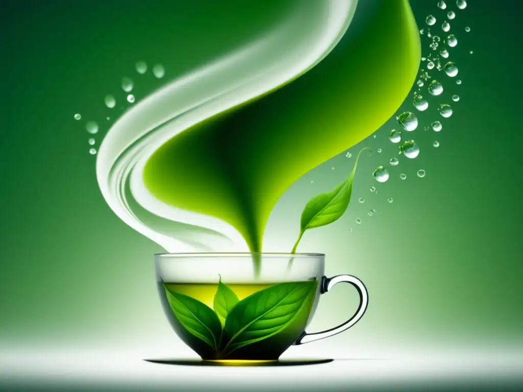 Infusión de té blanco y té verde, capturando belleza y diferencias