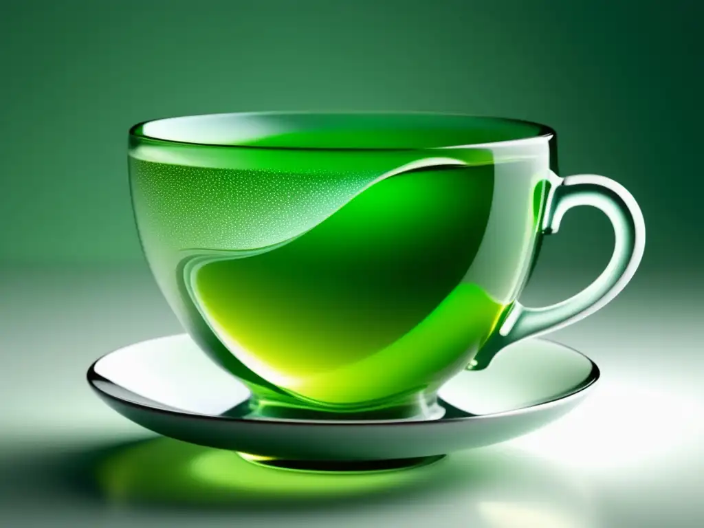 Imagen: Teacup de té verde con propiedades nutricionales