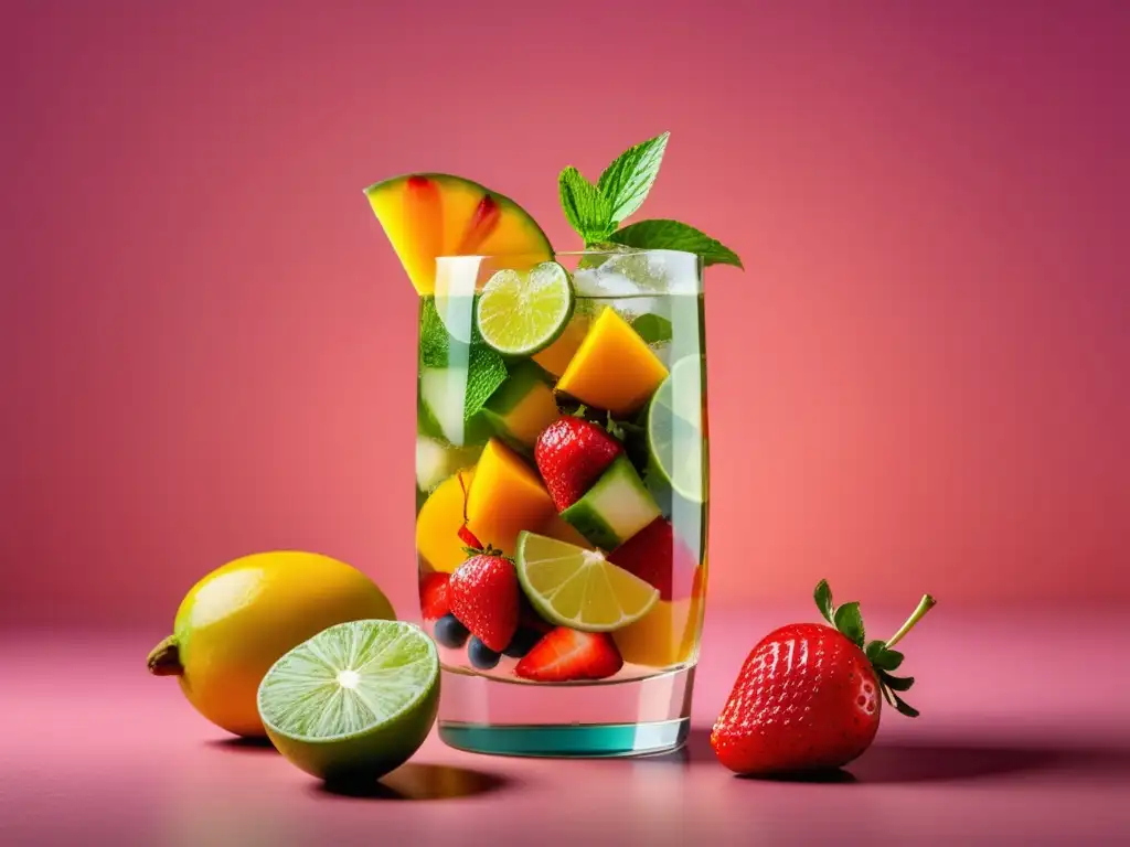 Mojito con frutas vibrantes y coloridas - La historia del mojito: Un cóctel con sabor a revolución