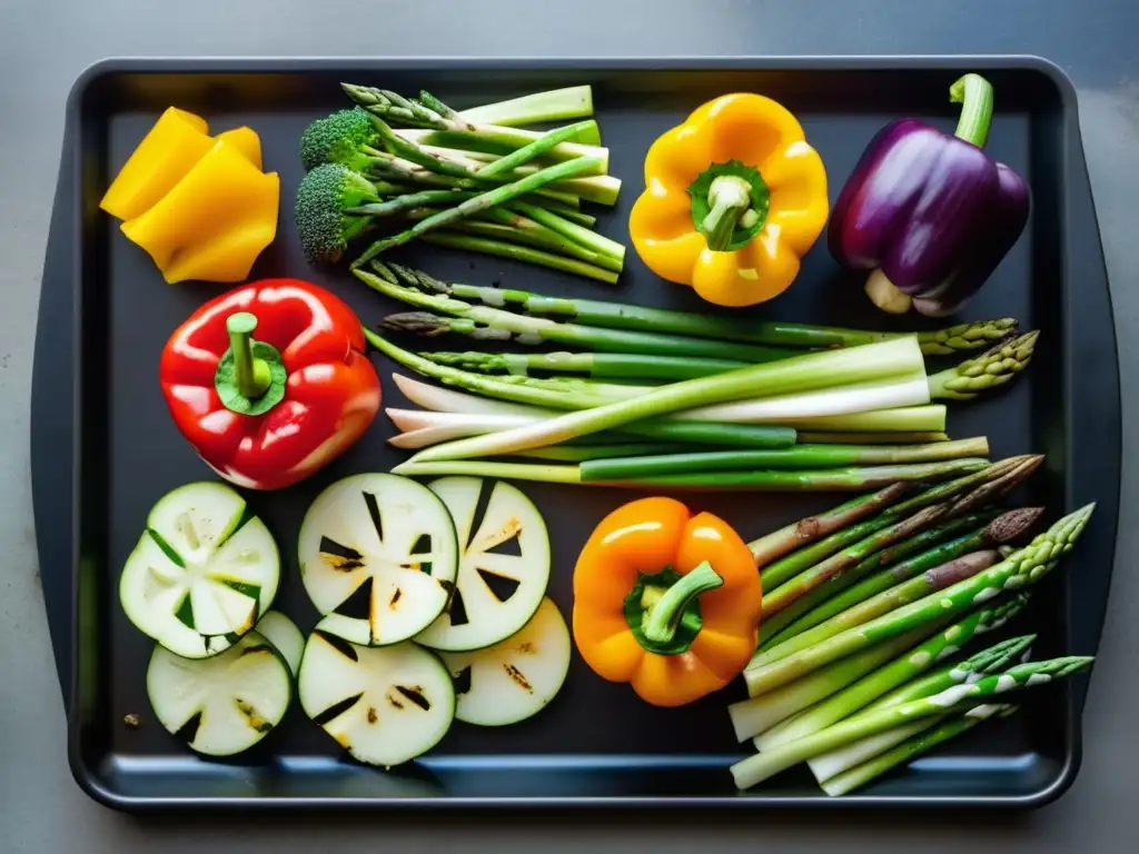 Deliciosa cocción a la plancha de vegetales, resaltando sabores y nutrientes