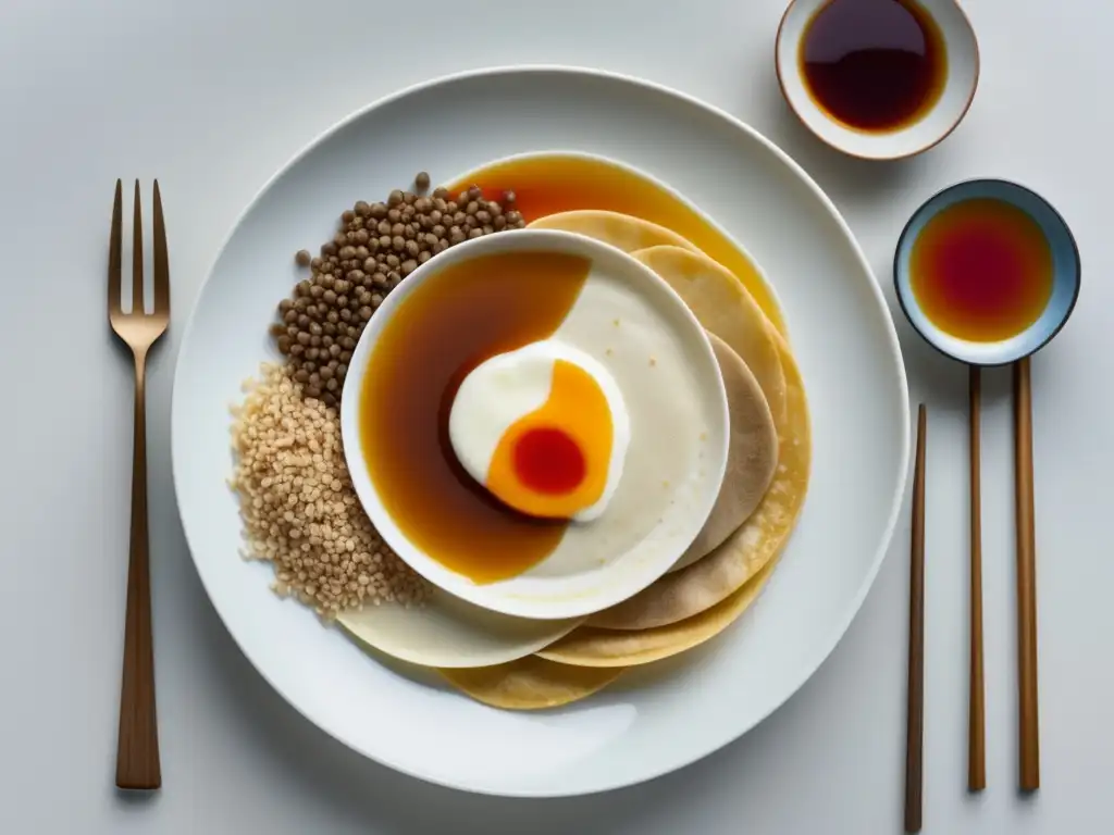 Plato versátil con trigo sarraceno: crepes francesas, soba japonesa, kasha rusa