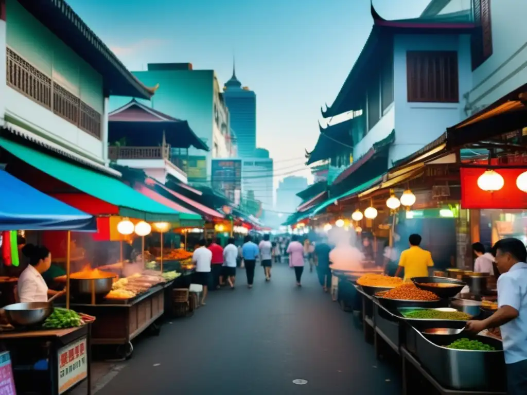 Comida callejera tailandesa: sabores y energía en Bangkok