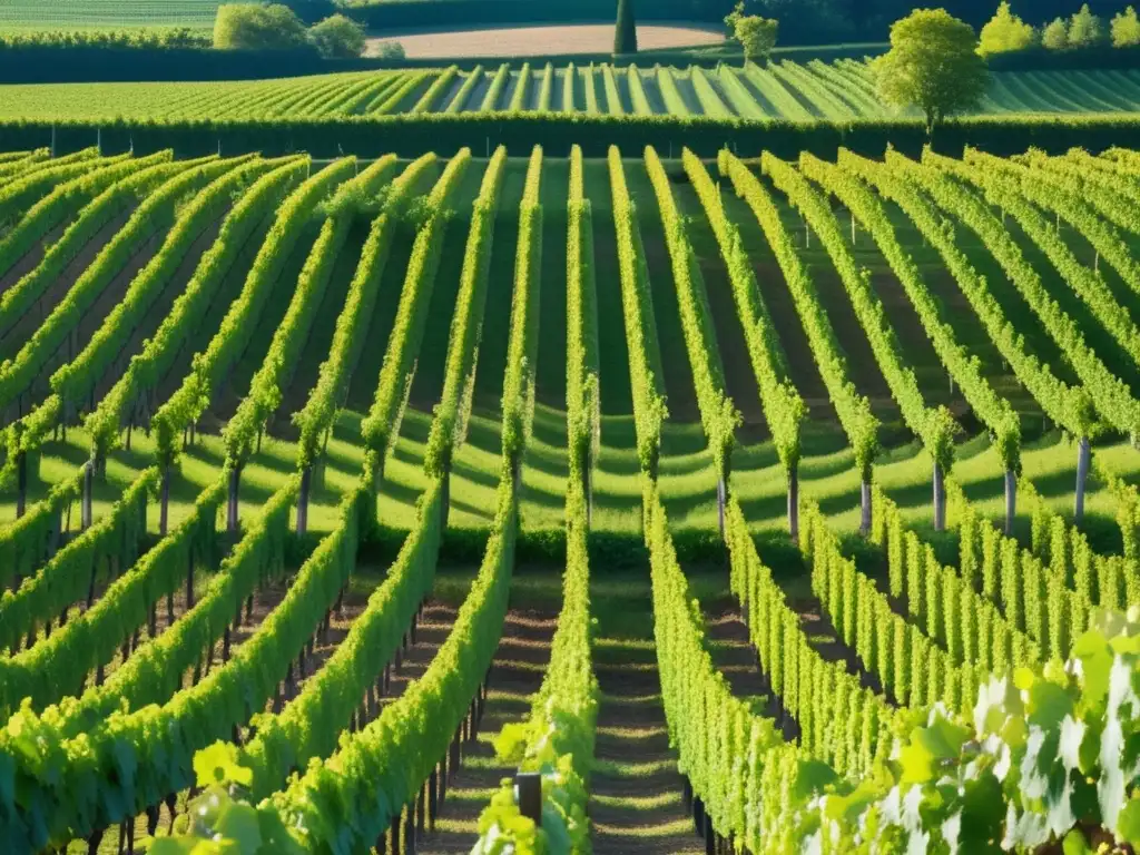 Un majestuoso viñedo en la región de Cognac, Francia