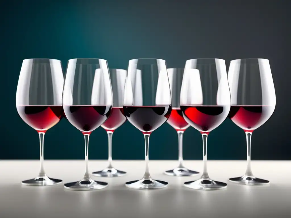 Vinos de Burdeos: Copas abstractas de vino con colores vibrantes y elegantes, simbolizando la sofisticación y versatilidad