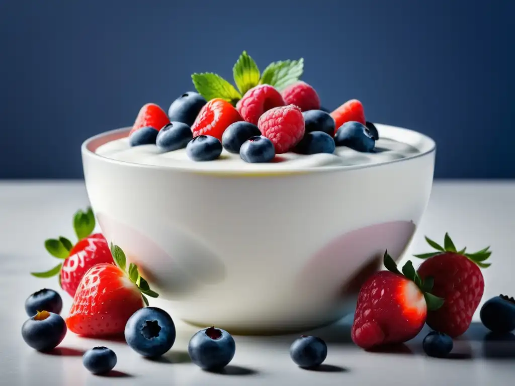 Yogur búlgaro: la perfección cremosa con frutas frescas